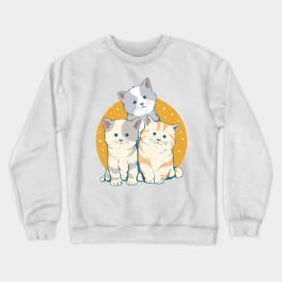 cat family Crewneck Sweatshirt